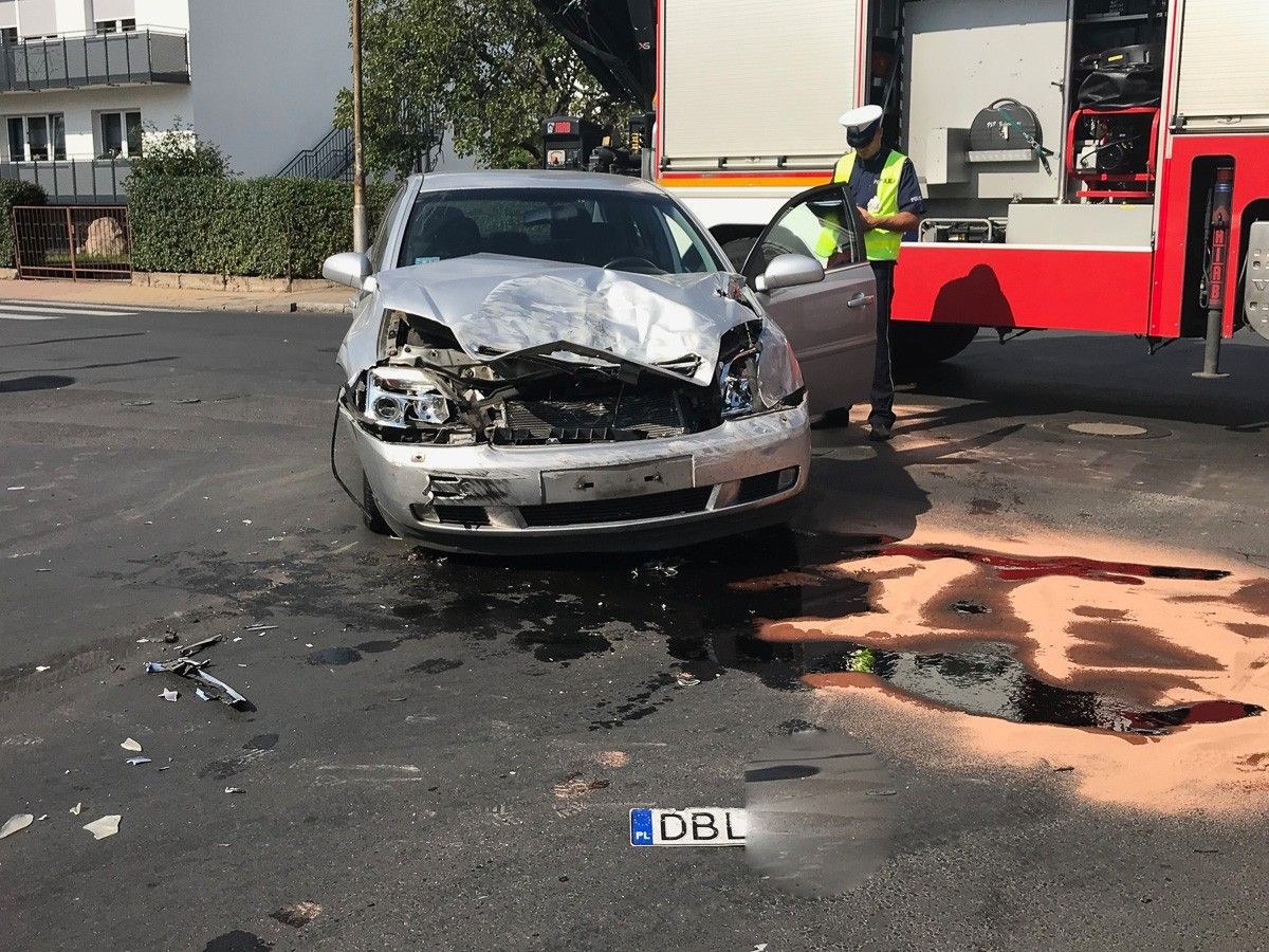 Wypadek na skrzyżowaniu Staszica z Góralską