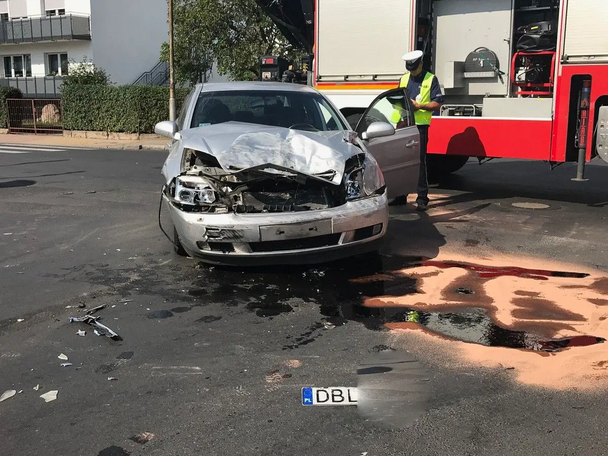 Wypadek na skrzyżowaniu Staszica z Góralską