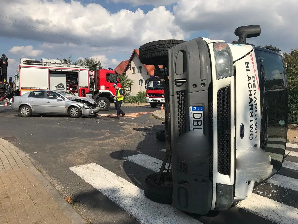 Wypadek na skrzyżowaniu Staszica z Góralską