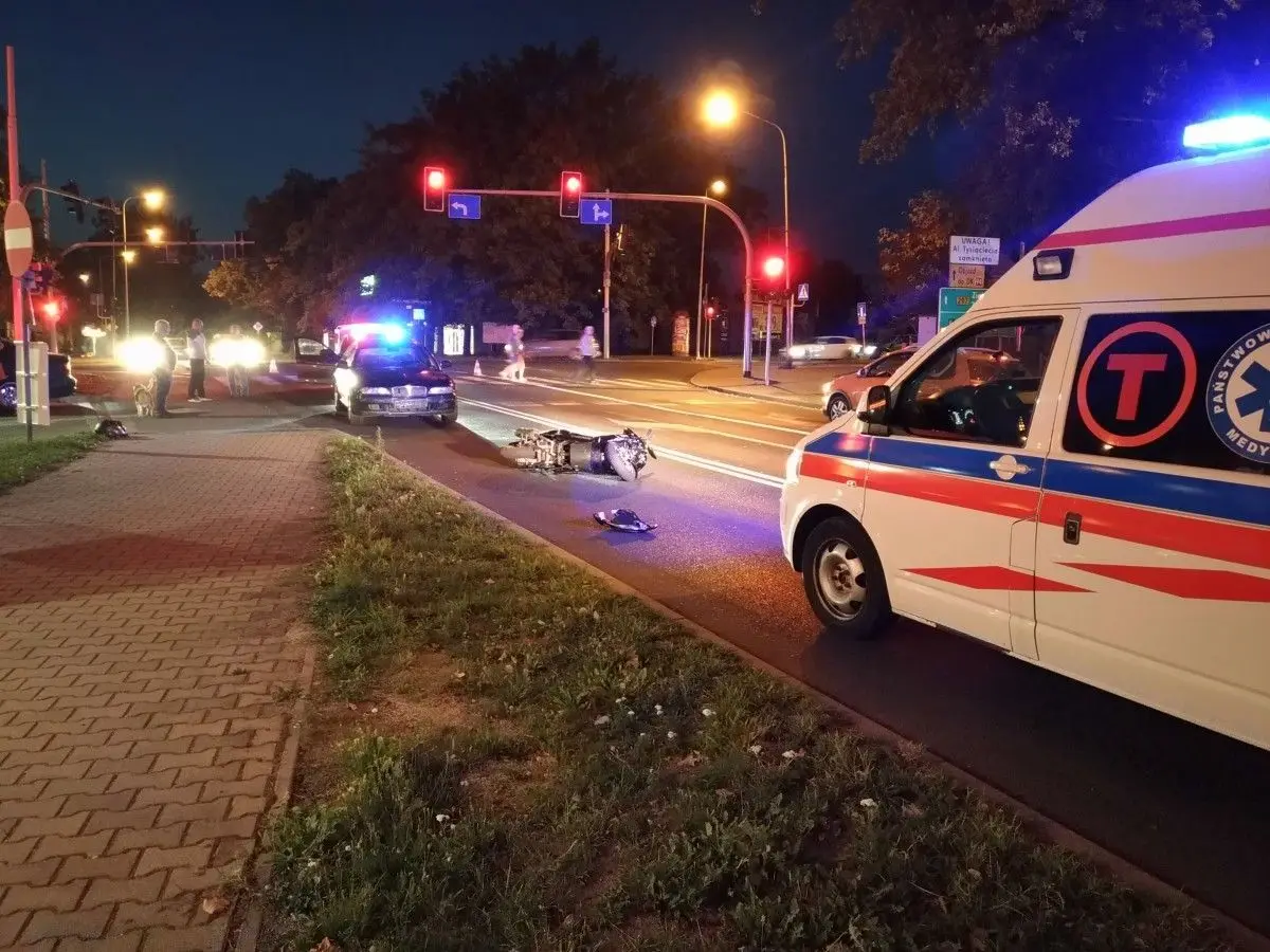 Wypadek koło stacji Shell