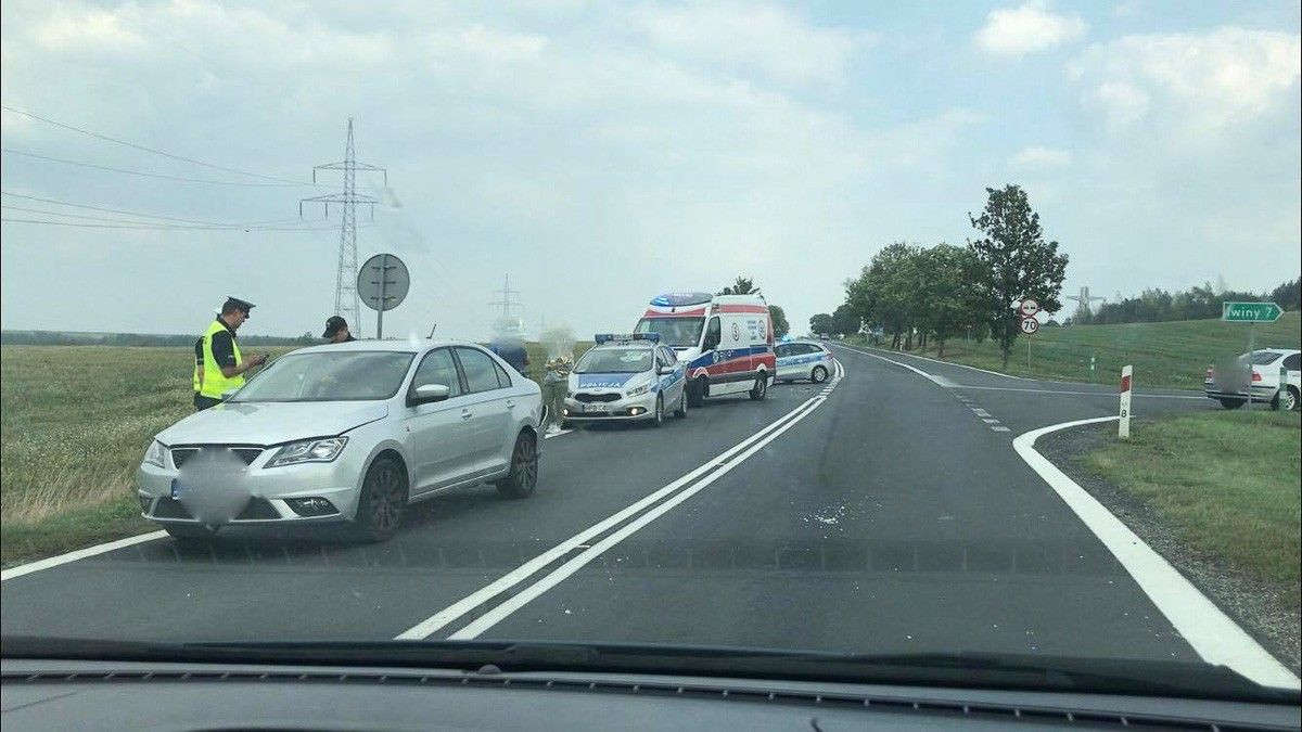 Kolizja w Wilczym Lesie. Sprawca uciekł z miejsca zdarzenia