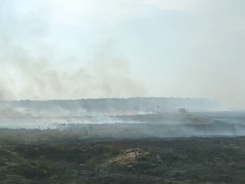 50 zastępów straży i 5 samolotów. Straszny pożar na poligonie w Świętoszowie