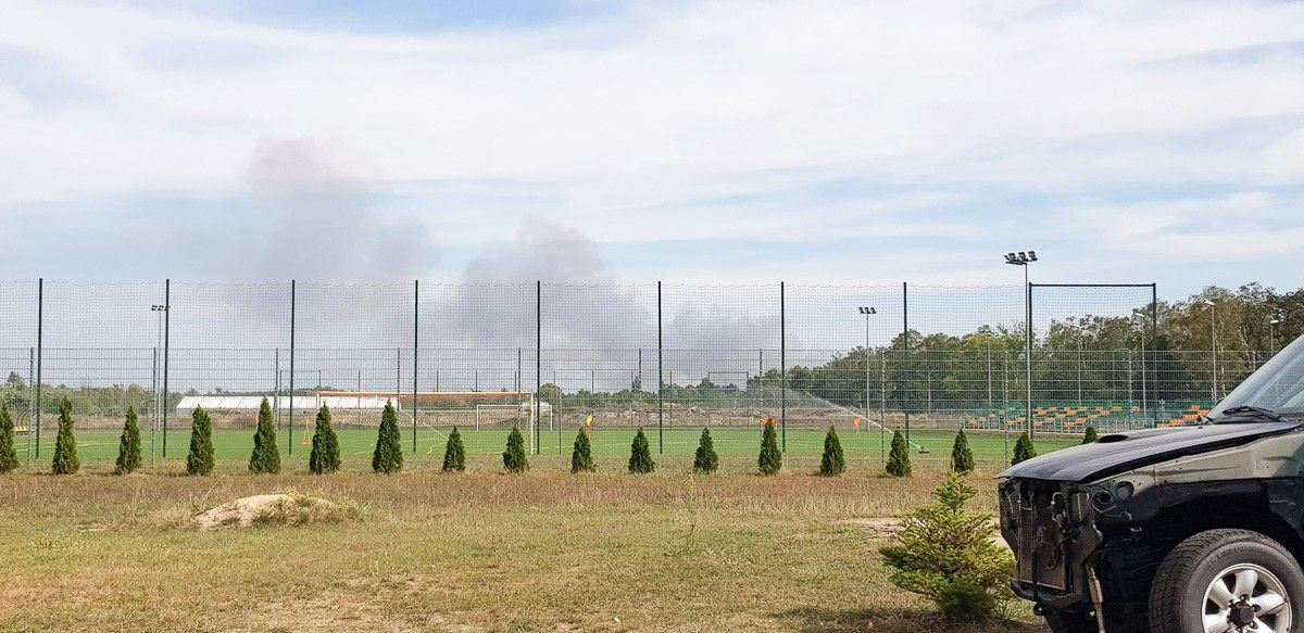 Znów płonie poligon