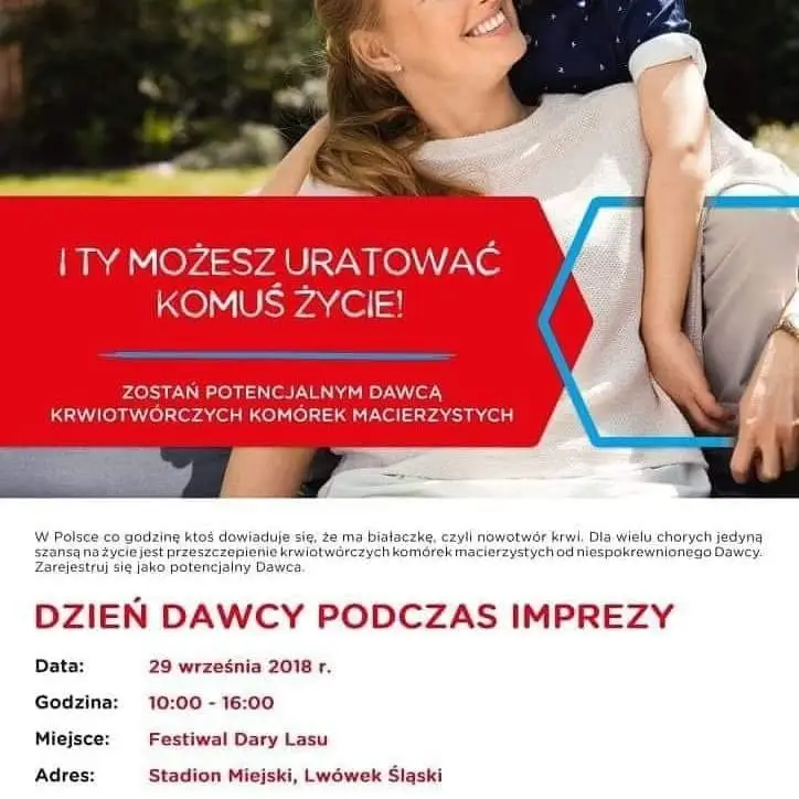 Pomóż chorym na białaczkę. Dzień Dawcy Szpiku w Lwówku