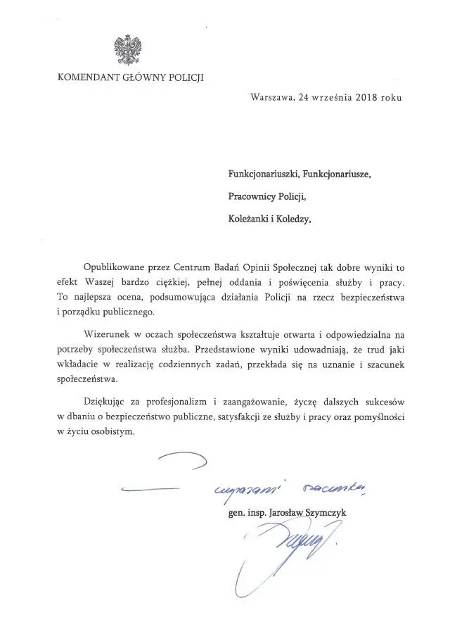 Policja lepiej oceniana niż samorządy, telewizja czy wojsko