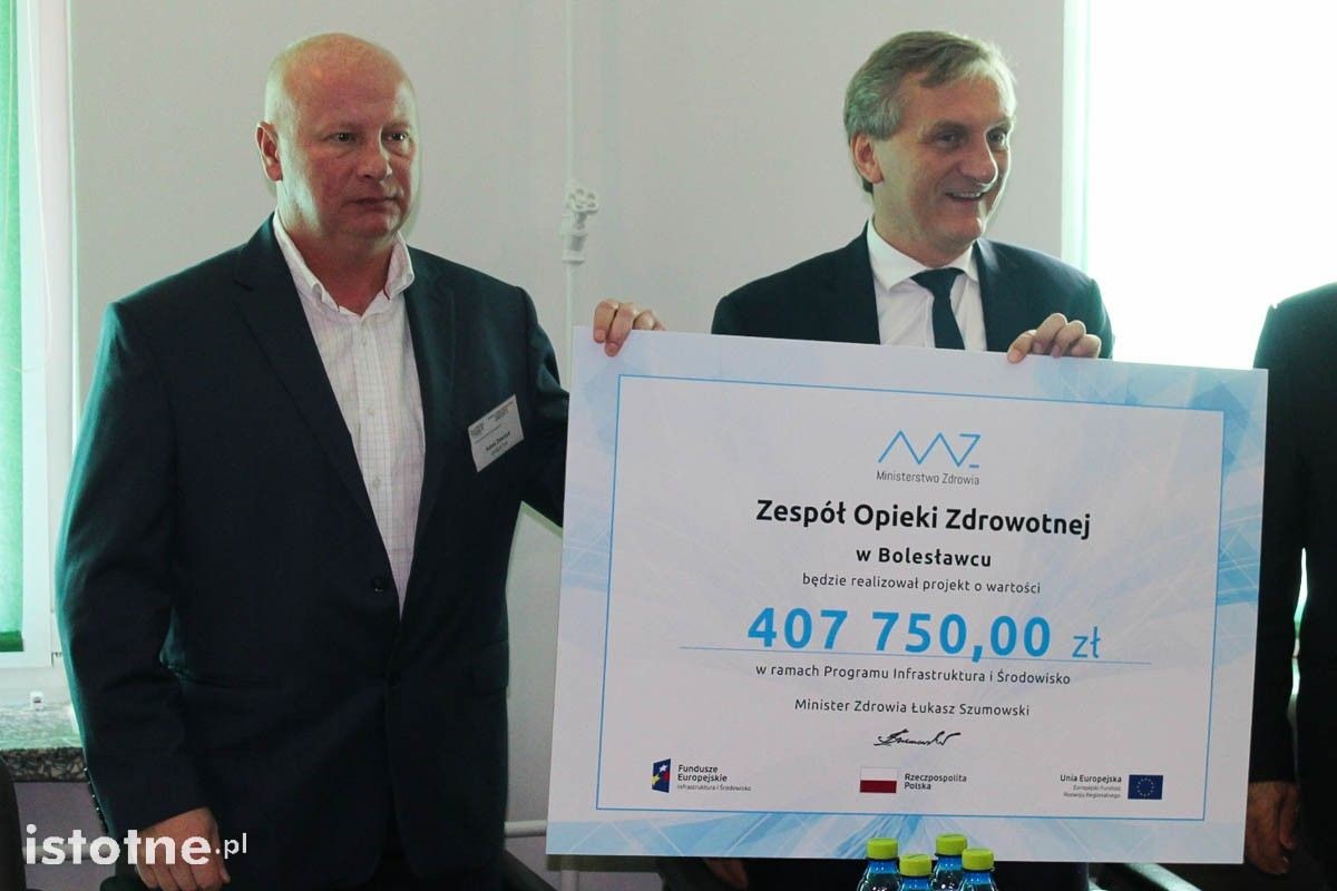 Ponad 400 tys. złotych dla bolesławieckiego szpitala z funduszy europejskich