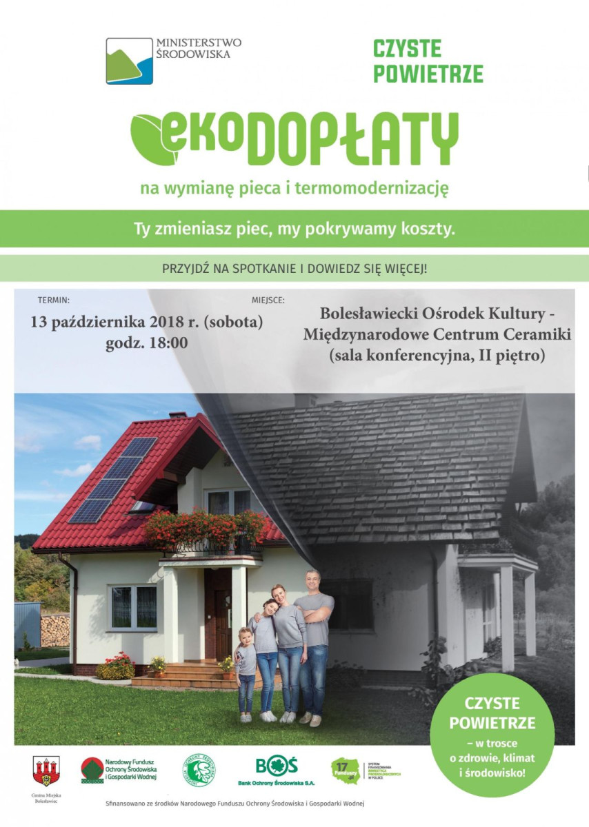 Będą ecoDOPŁATY do wymiany pieca i termomodernizacji budynków jednorodzinnych