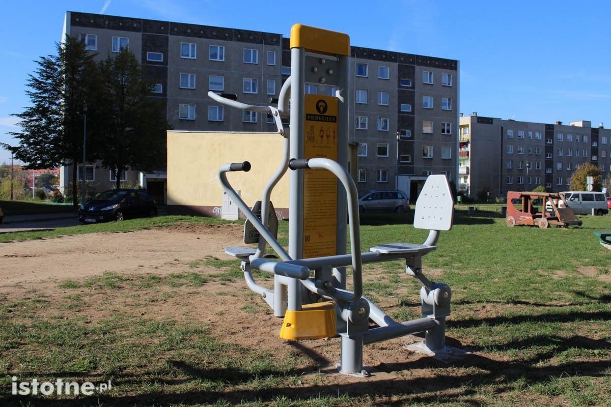 Siłownia zewnętrzna na osiedlu