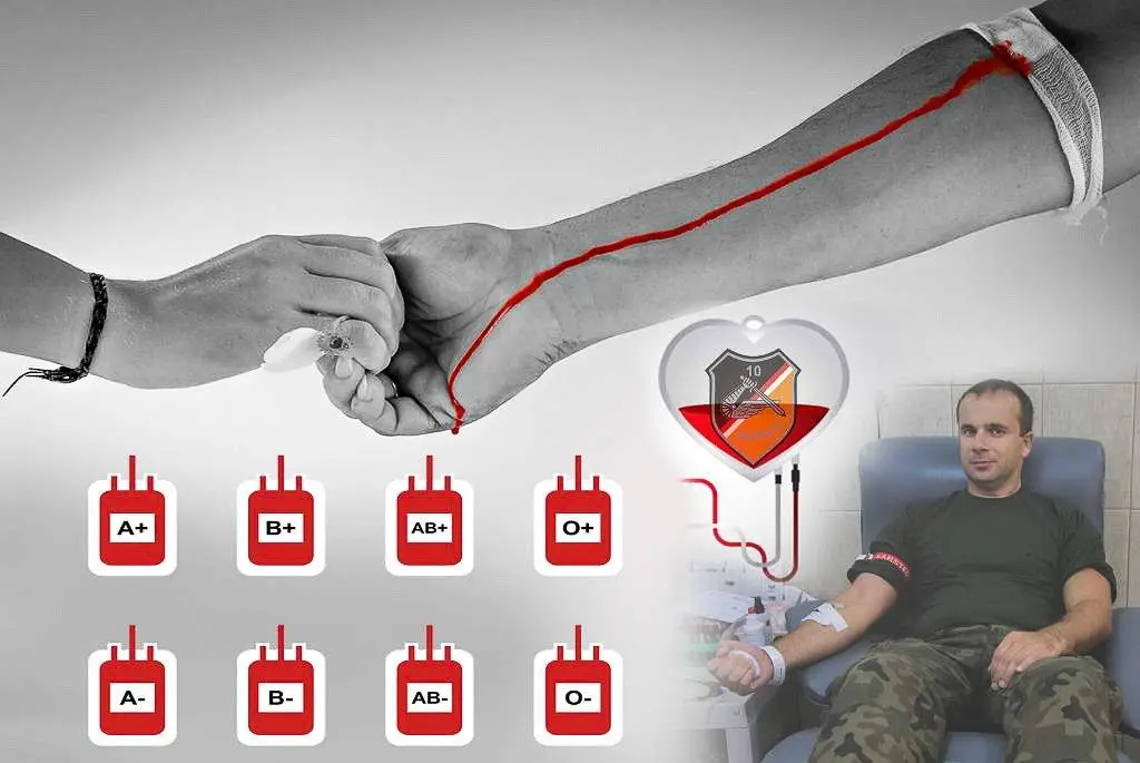 Pancerniacy biorą udział w akcji krwiodawstwa