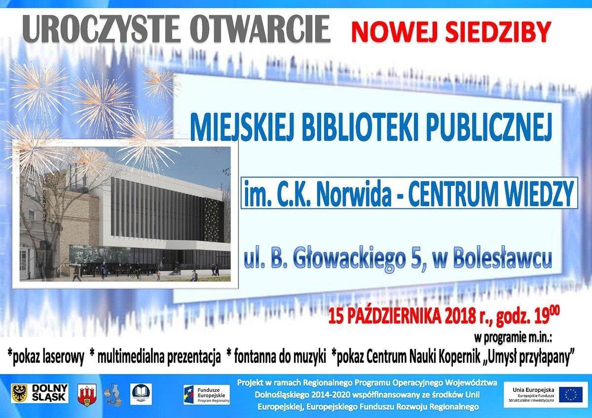 Uroczyste otwarcie Centrum Wiedzy już w ten poniedziałek!