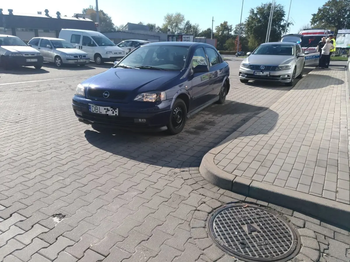 Kolizja koło stacji Lotos