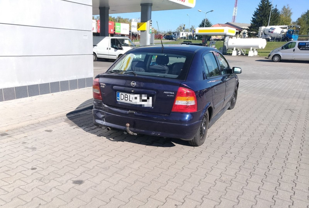 Kolizja koło stacji Lotos