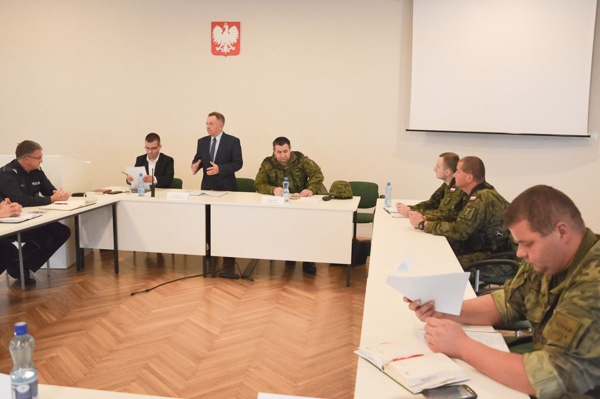 Starostwo: spotkanie koordynacyjne w ramach ćwiczeń Borsuk-18