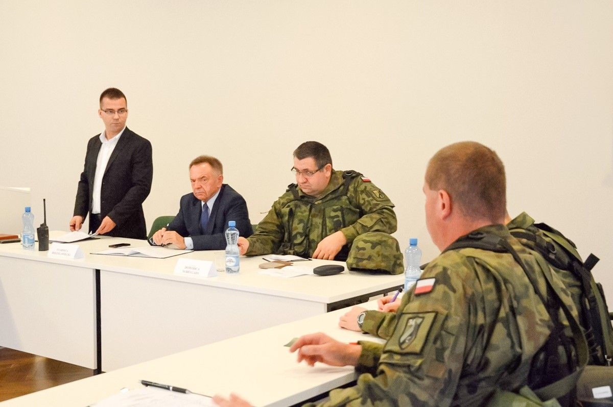 Starostwo: spotkanie koordynacyjne w ramach ćwiczeń Borsuk-18