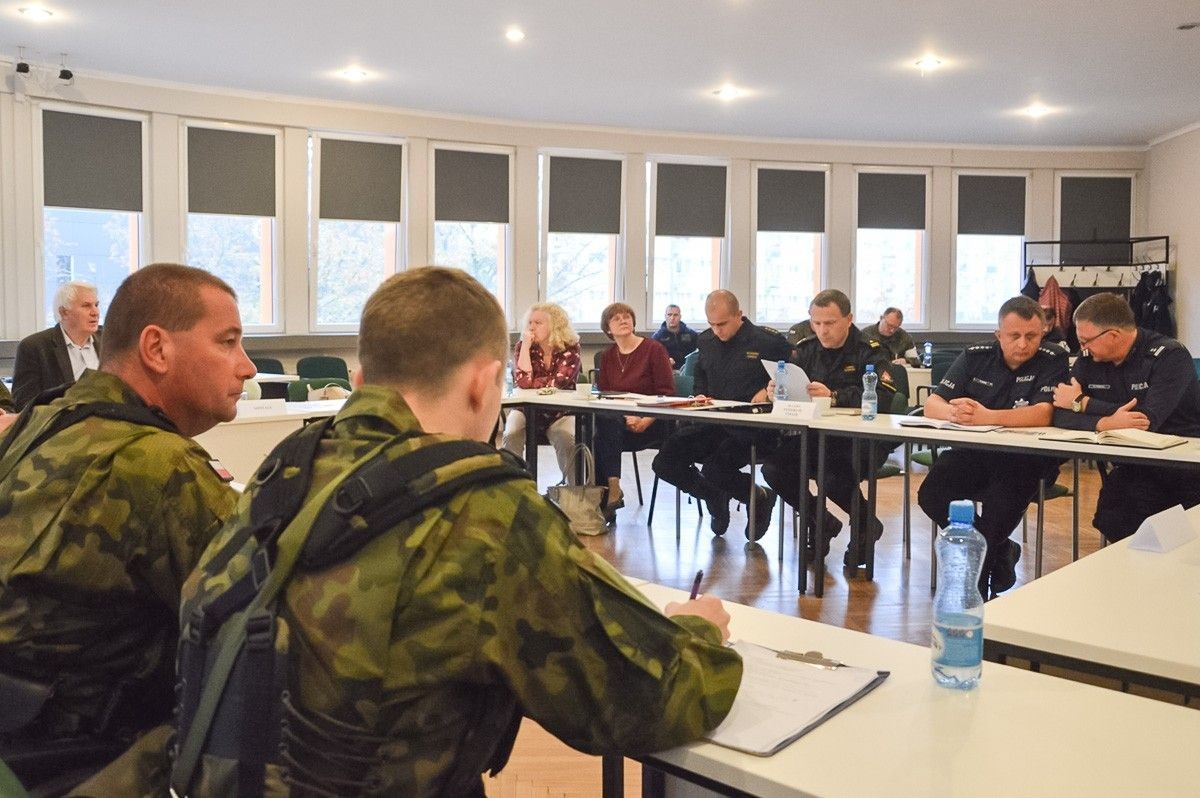 Starostwo: spotkanie koordynacyjne w ramach ćwiczeń Borsuk-18