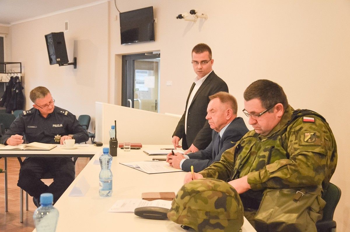 Starostwo: spotkanie koordynacyjne w ramach ćwiczeń Borsuk-18