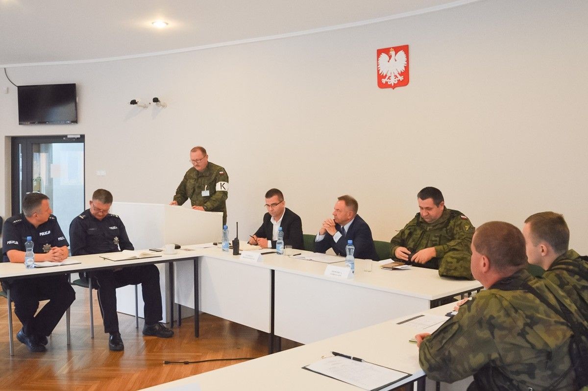 Starostwo: spotkanie koordynacyjne w ramach ćwiczeń Borsuk-18