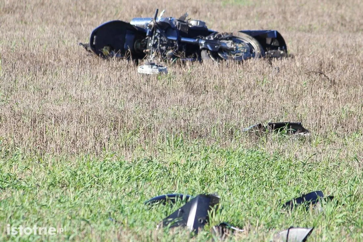 Wypadek motocyklisty w Kraśniku Górnym
