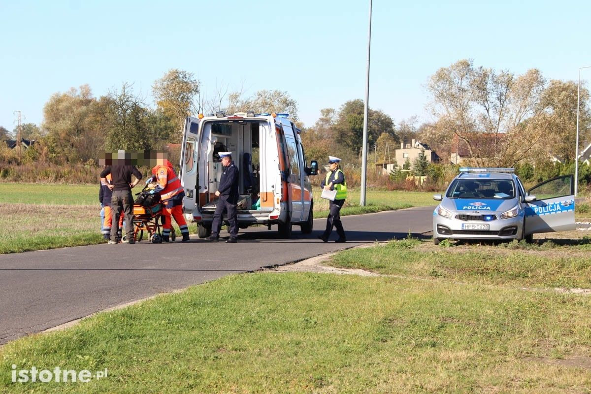 Wypadek motocyklisty w Kraśniku Górnym