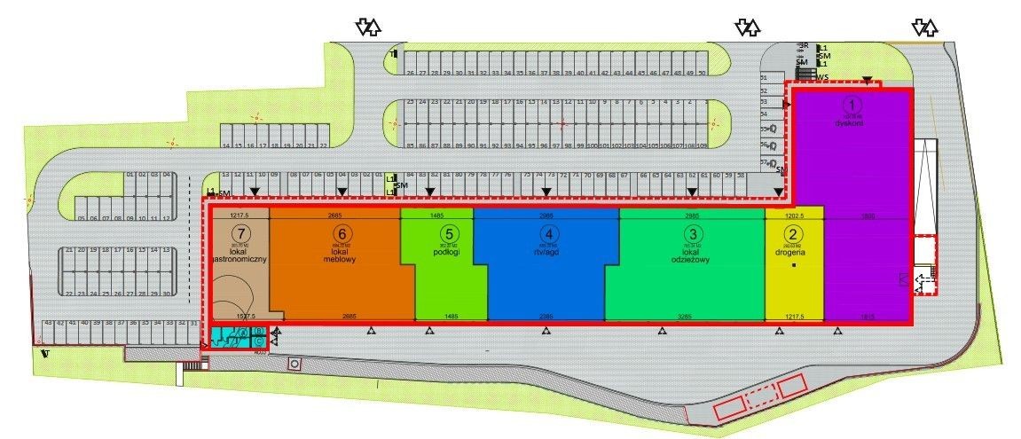 Plan Parku Handlowego Stary Dworzec