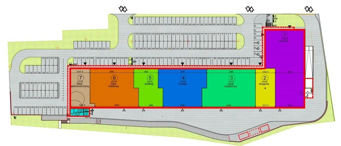 Plan Parku Handlowego Stary Dworzec
