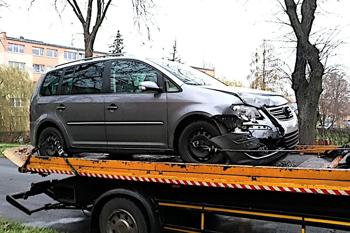 zderzenie na skrzyżowaniu Podgórnej z Aleją Wojska Polskiego