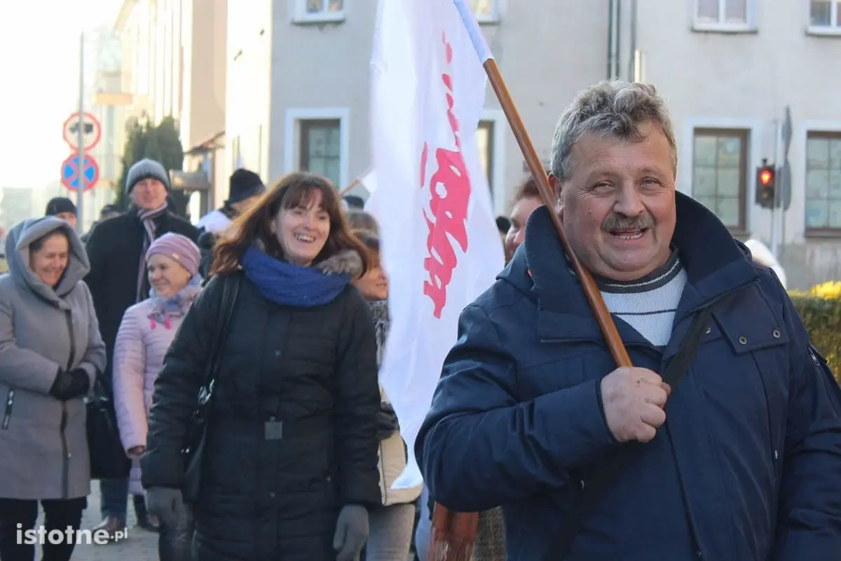 Pikieta przed firmą Gerresheimer w Bolesławcu