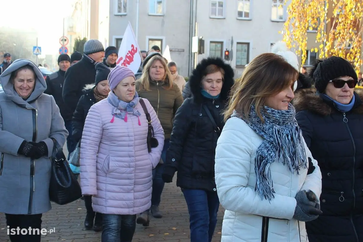 Pikieta przed firmą Gerresheimer w Bolesławcu