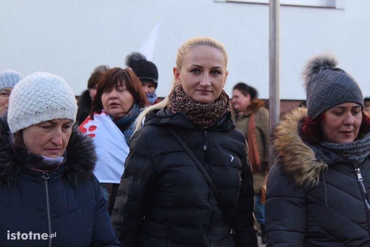 Pikieta przed firmą Gerresheimer w Bolesławcu