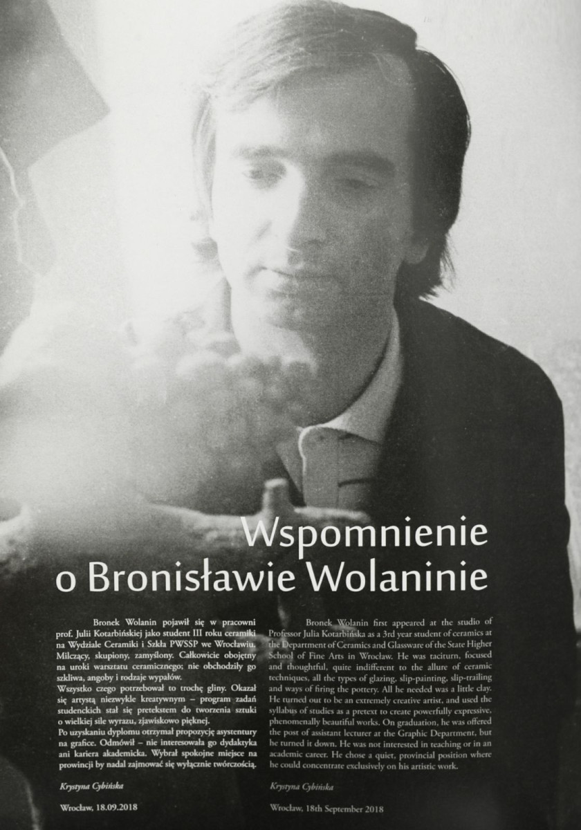 Bronisław Wolanin, ceramika i rysunki