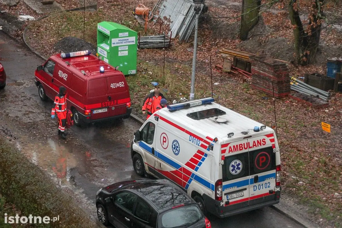 Akcja strażaków przy ul. Wańkowicza