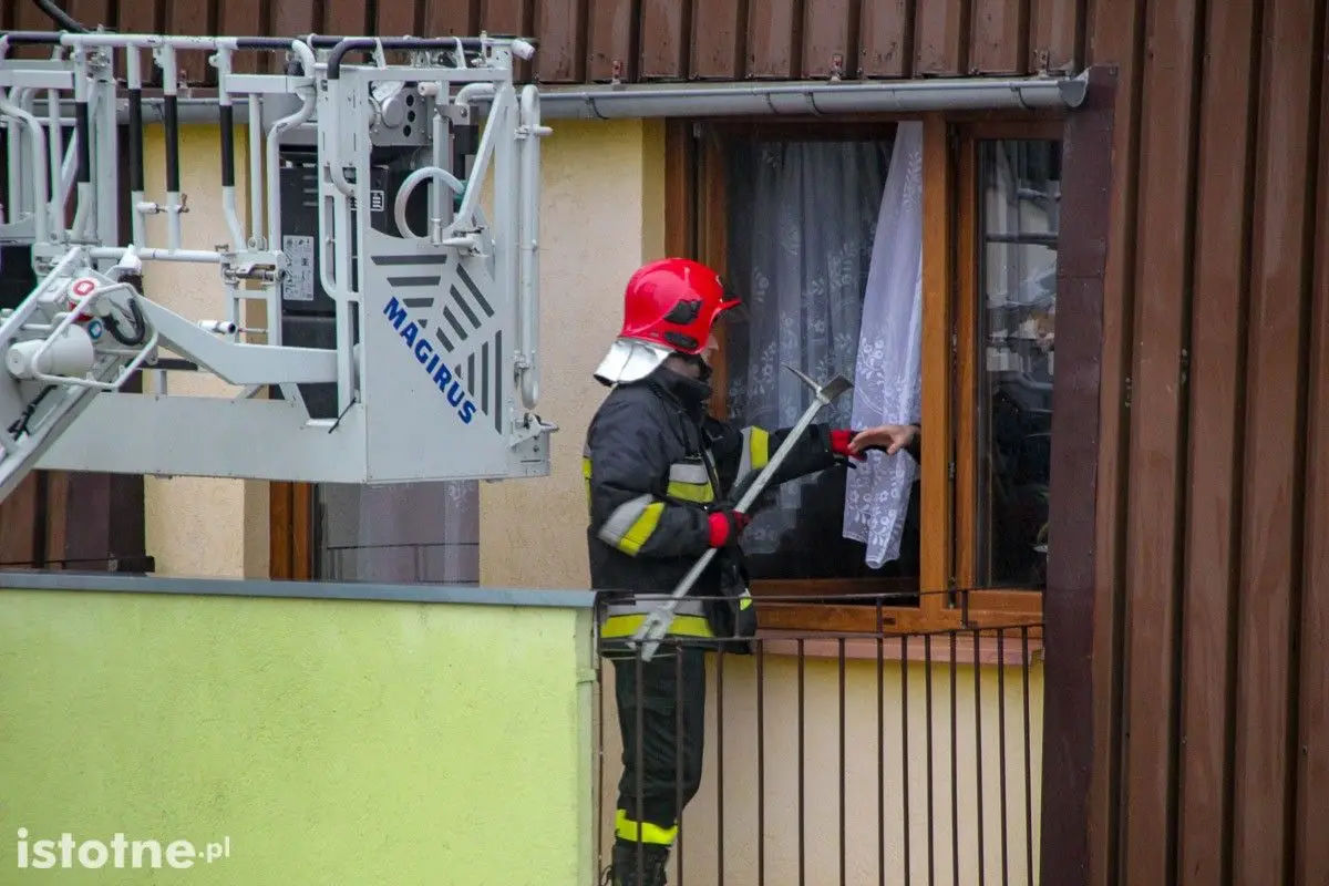 Akcja strażaków przy ul. Wańkowicza