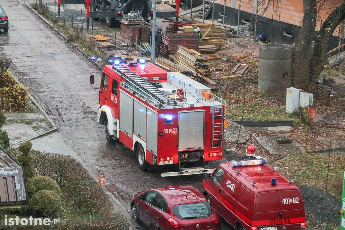 Akcja strażaków przy ul. Wańkowicza