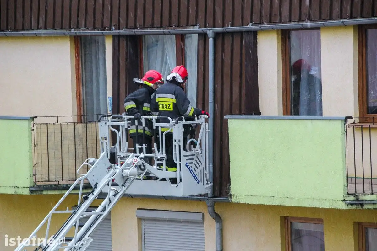 Akcja strażaków przy ul. Wańkowicza