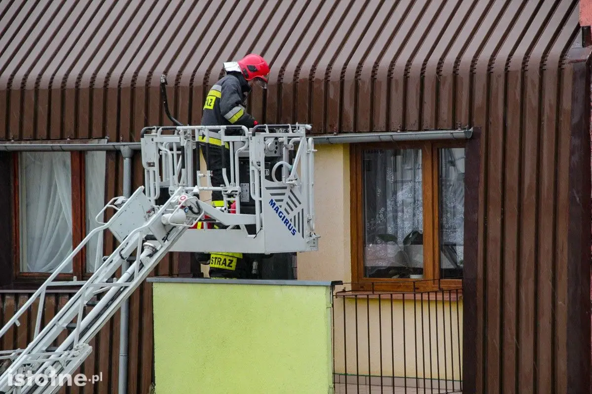 Akcja strażaków przy ul. Wańkowicza