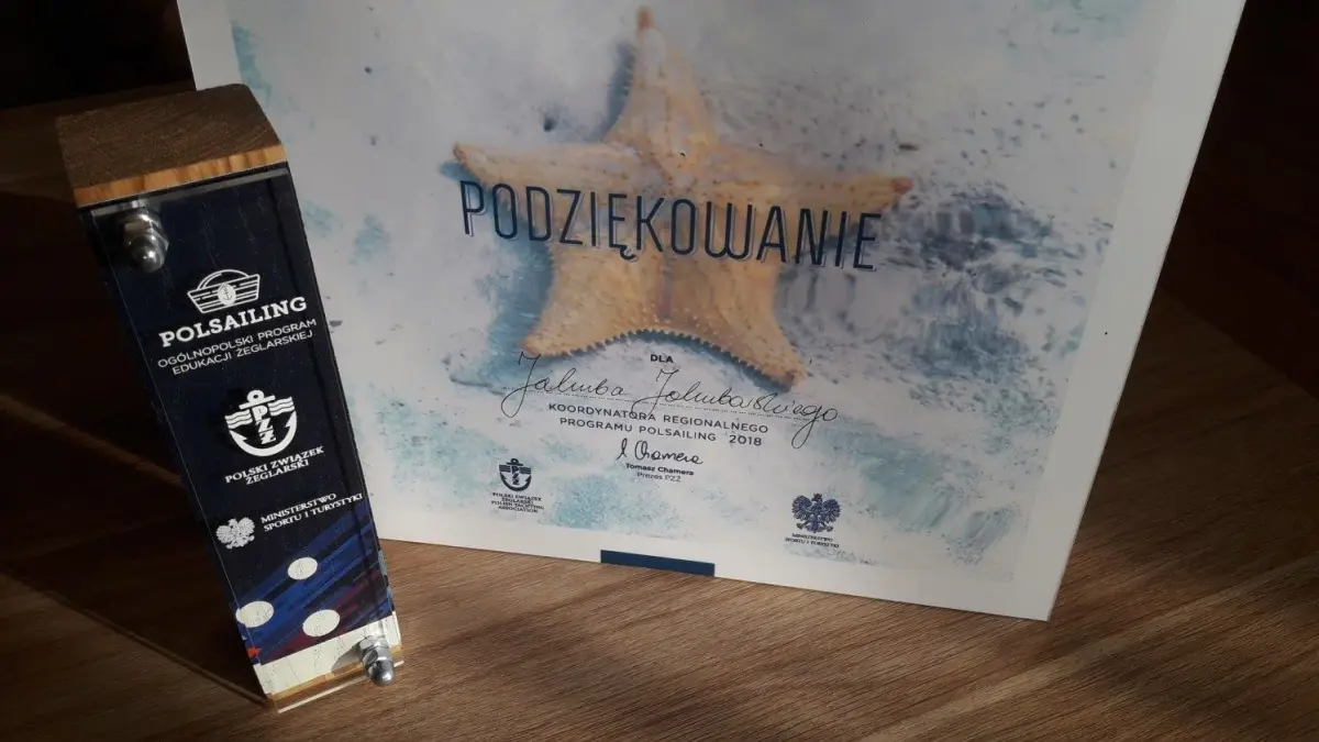 Uczniowski Klub Żeglarski Pirat Bolesławiec doceniony przez Polski Związek Żeglarski