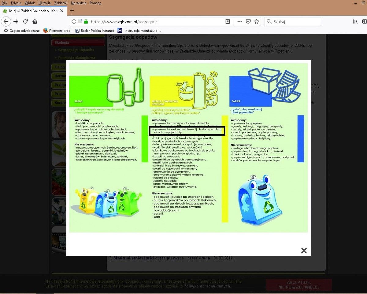 Czytelnik: gdzie wyrzucać kartony po sokach i mleku?