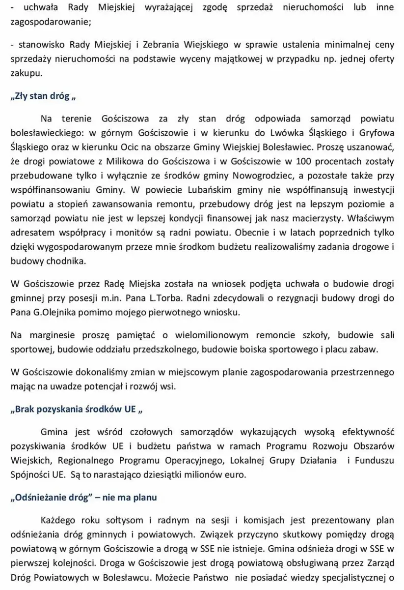 Nowogrodziec: Burmistrz Relich odpowiada opozycji. „Polityczny szantaż”