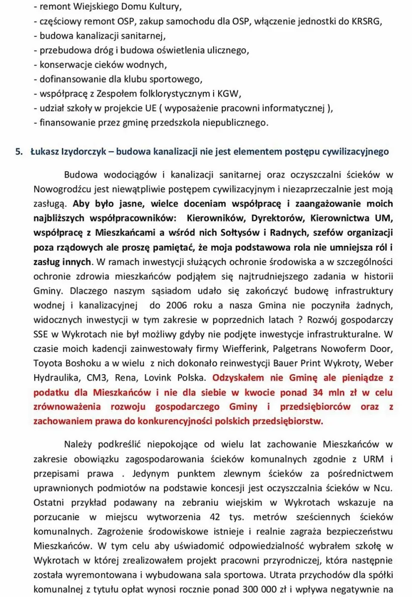 Nowogrodziec: Burmistrz Relich odpowiada opozycji. „Polityczny szantaż”