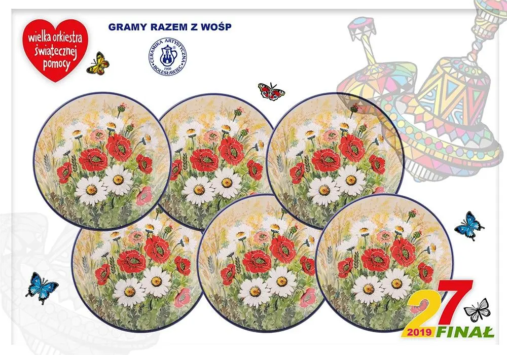 Gramy razem z WOŚP! Zestaw Jubileuszowy Ceramiki Artystycznej – Spółdzielni Rękodzieła Artystycznego