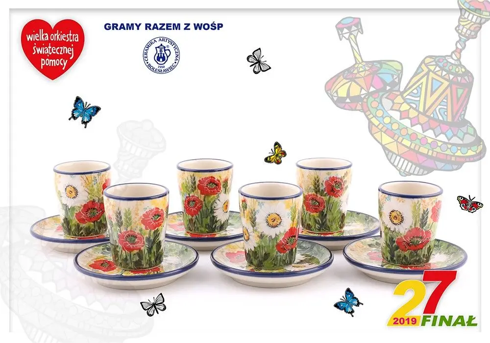 Gramy razem z WOŚP! Zestaw Jubileuszowy Ceramiki Artystycznej – Spółdzielni Rękodzieła Artystycznego