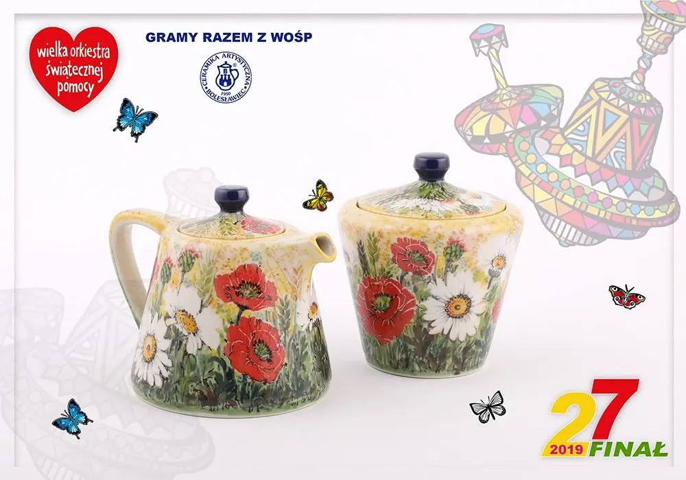 Gramy razem z WOŚP! Zestaw Jubileuszowy Ceramiki Artystycznej – Spółdzielni Rękodzieła Artystycznego