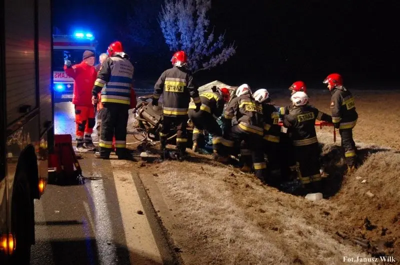 Wypadek koło Wilczego Lasu. 52-latek z Bolesławca zginął na miejscu