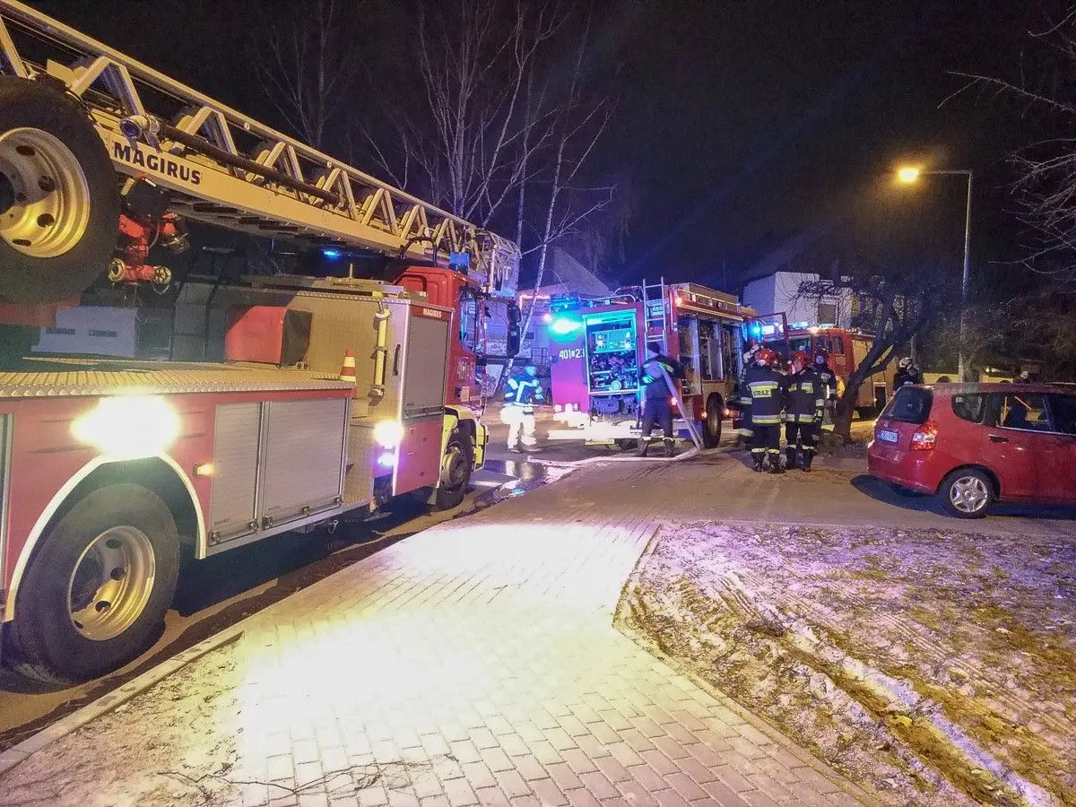 Akcja strażaków przy ul. Starzyńskiego