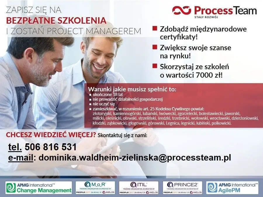 Bezpłatne szkolenia Process Team