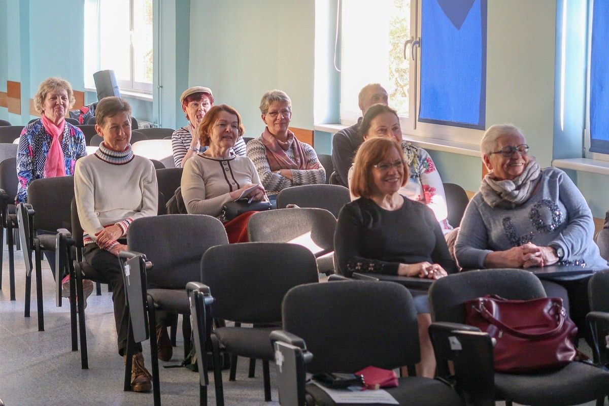 Wykład o bocianach na Uniwersytecie Trzeciego Wieku