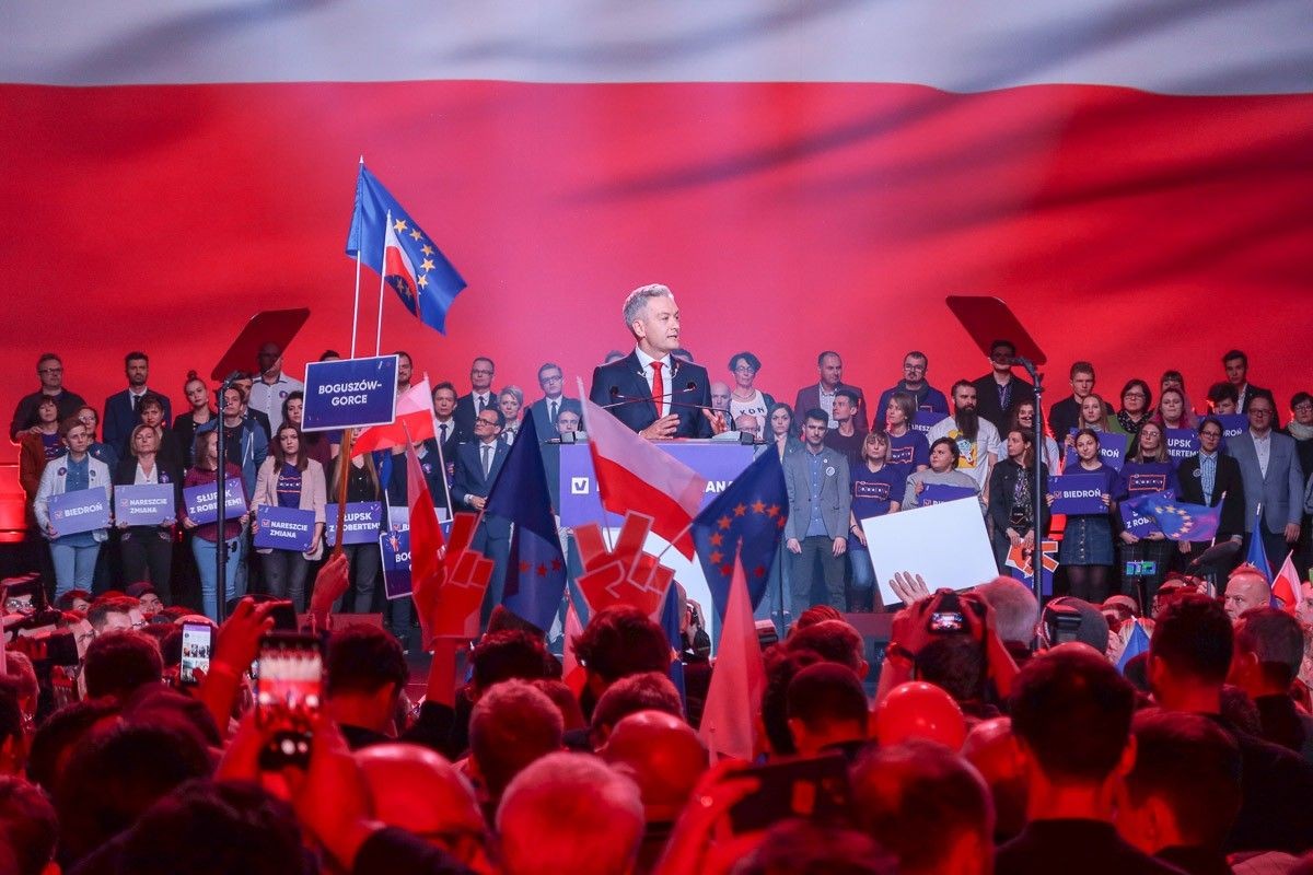 Konwencja Roberta Biedronia w Warszawie