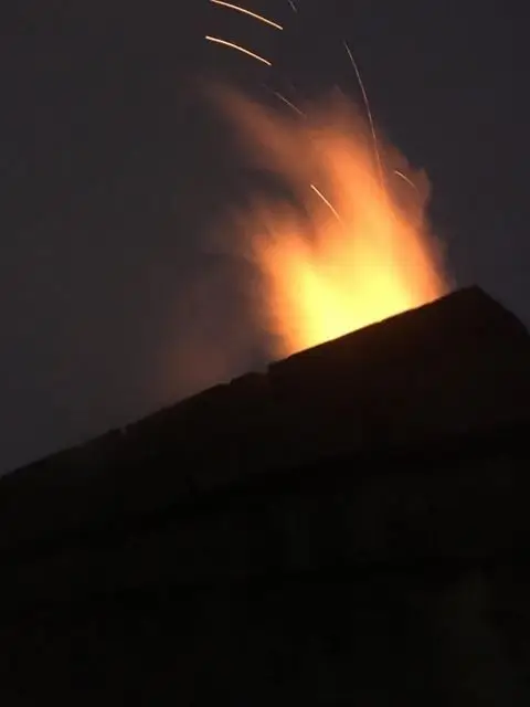 Pożar komina w Raciborowicach
