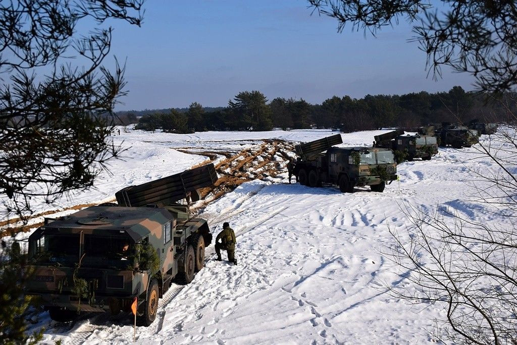 Bolesławieccy artylerzyści strzelają na toruńskim poligonie