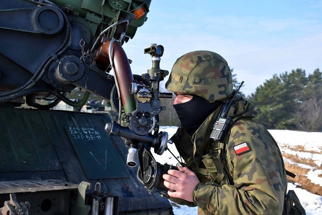 Bolesławieccy artylerzyści strzelają na toruńskim poligonie